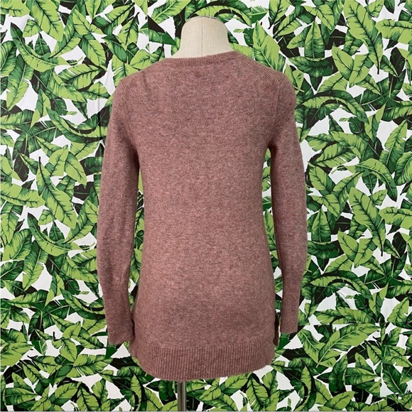 J Crew V Neck Pocket Front Tunic Sweater 220 - Picture 4 of 4